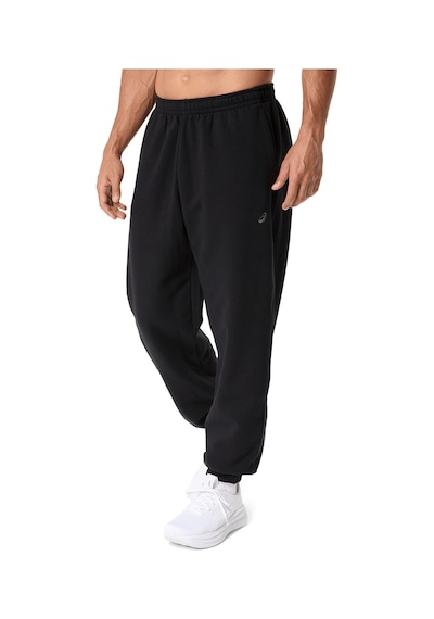 Asics Fleece Relaxed Erkek Siyah Koşu Eşofman Altı 2031f336-001