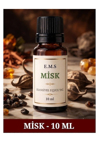 Misk Esansiyel Uçucu Yağ Buhurdanlık Yağı Difüzör Esansı Oda Kokusu Esansı Mum Esansı 10 Ml.