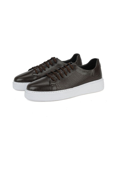 Ziya Erkek Hakiki Deri Sneaker 161423z515 Kahve 161423z515 300 40