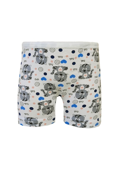 Hepsine Rakip 6lı Kız Çocuk Boxer Pamuklu Likralı Baskılı Renkli Boxer Karışık