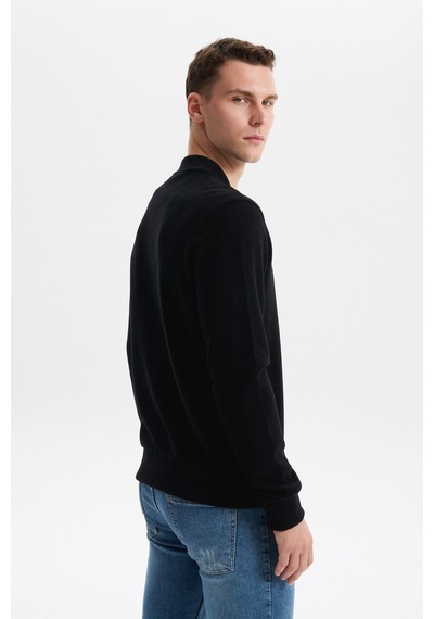 AR-MA Arma Erkek Slim Fit Selanik Kumaş Tam Fermuar Fleto Cepli Kapüşonsuz Kolej Yaka Sweatshirt K30324698302 Siyah AR-MA Arma Erkek Slim Fit Selanik Kumaş Tam Fermuar Fleto Cepli Kapüşonsuz Kolej Yaka Sweatshirt K30324698302 Siyah