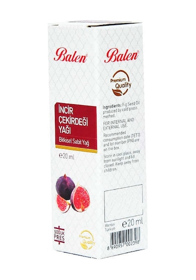 İncir Çekirdeği Yağı Soğuk Pres 20 Ml Cam Şişe Diğer