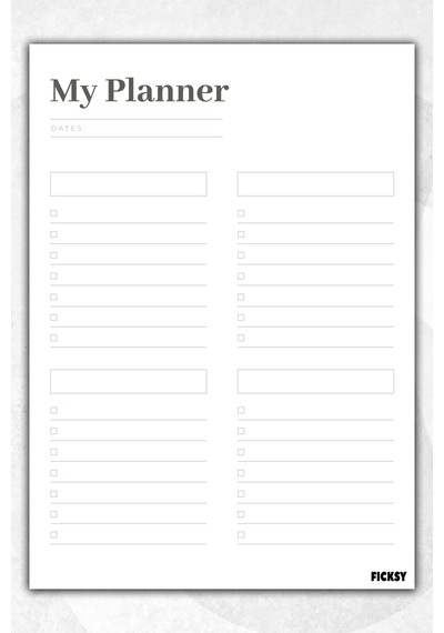Zamansız Çok Amaçlı Günlük Haftalık Aylık Planlayıcı - A5 Ebat Yapılacaklar - 50 Yaprak - Planner - 1400 Çok Renkli