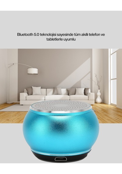Mini Bluetooth Speaker Uzun Pil Ömrü, Şık Ve Hafif Tasarım