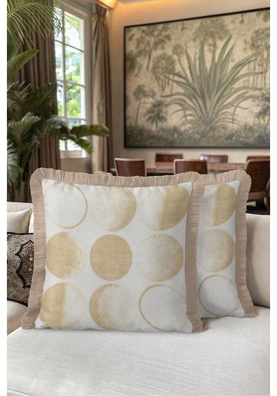 Geometrik Gold Puantiyeli Şık Saçaklı Yastık Kılıfı - Daire Bohem Krem Vizon Püsküllü Kırlent Kılıfı Sessiz Esinti Nektar Geometrik Gold Puantiyeli Şık Saçaklı Yastık Kılıfı - Daire Bohem Krem Vizon Püsküllü Kırlent Kılıfı Sessiz Esinti Nektar