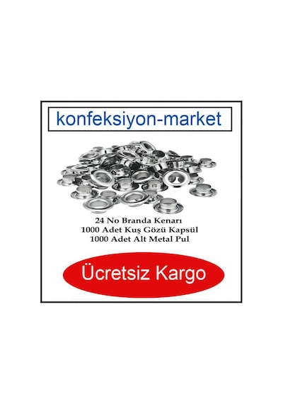 24 No Branda Kenarı Kuş Gözü Kapsülü (1000 Takım)