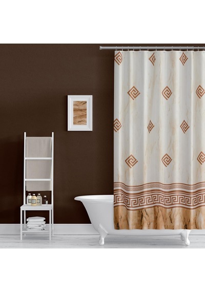 Zethome Evdy Banyo Duş Perdesi 4860  Tek Kanat 1x110x200 Çok Renkli