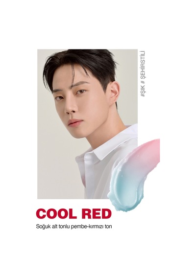 Renk Değiştiren, Hyalüronik Asitli Nemlendirici Balm Dashu Mens Color Change Lip Balm Cool Red