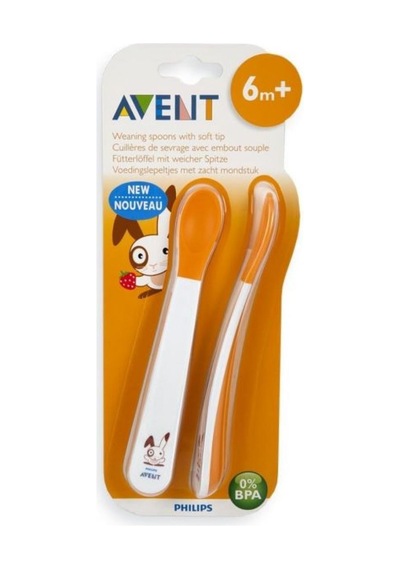 Philips Avent Yumuşak Uçlu Mama Kaşığı 6 Ay+ Scf710/00