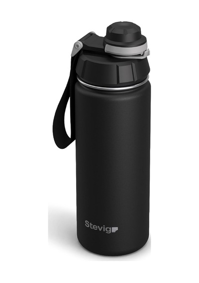 1 Hand Leak-proof Sızdırmaz Çelik Termos 500 Ml Black St-207 Diğer