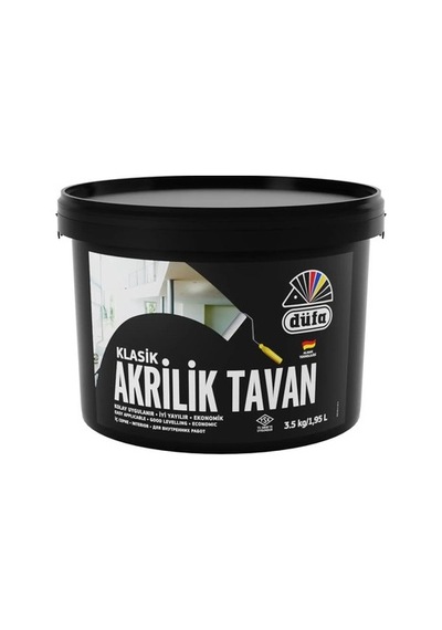 Beyaz Tavan Boyası, Akrilik, 3,5 Litre 0.3