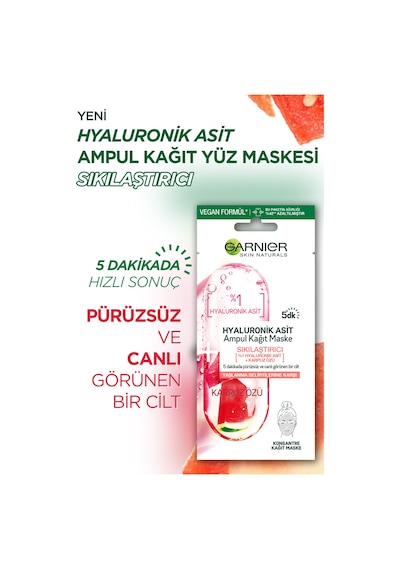 Garnier Hyaluronik Asit Sıkılaştırıcı Ampul Kağıt Maske 15 Gr