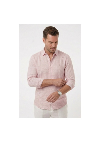 Deepsea Pembe Slim Fit Çizgili %100 Pamuk Erkek Gömlek Nefes Alan Şık Günlük Gömlek 2602626 Deepsea Pembe Slim Fit Çizgili %100 Pamuk Erkek Gömlek Nefes Alan Şık Günlük Gömlek 2602626