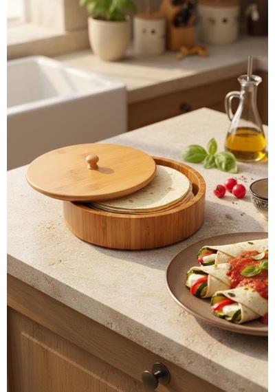 Bambum Pekit - Tortilla Kabı Ahşap