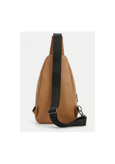 Levano Leather %100 Hakiki Dana Derisi Renkli Göğüs Çantası Çok Bölmeli Çapraz Body Bag & Omuz Çantası 32x20 Cm Kahverengi