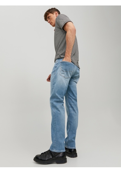 Jack & Jones Mike Original 011 Comfort Fit Jean - 12209630 Blue Denim