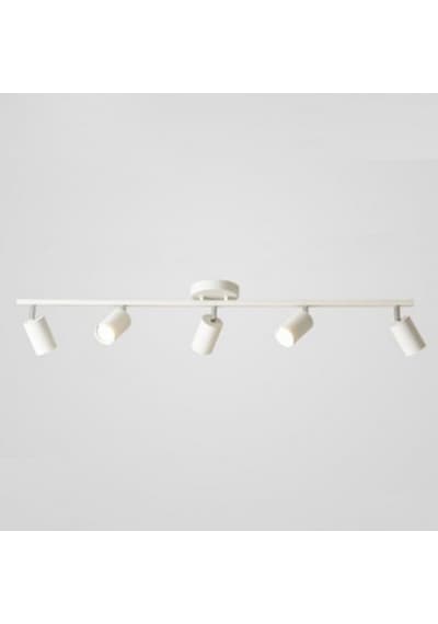 Rsylight Metal Modern 5 Li Beyaz Led Spot Hareketli Avize Beyaz Ampullü