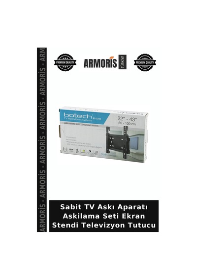 Sabit Tv Askı Aparatı Askilama Seti Ekran Stendi Televizyon Tutucu