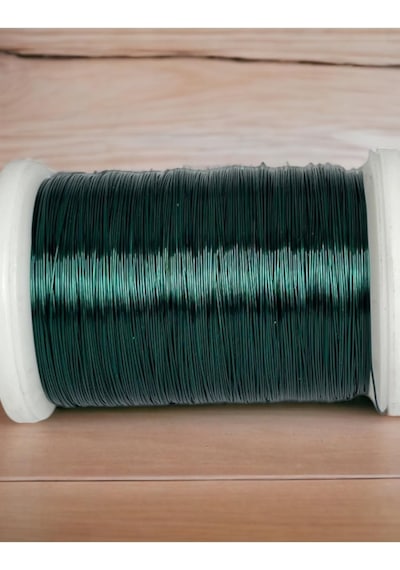 Gürbüz Filografi 0.30 Mm 100gr- 150m Ördek Yeşili Renkli Bakır Filografi Teli