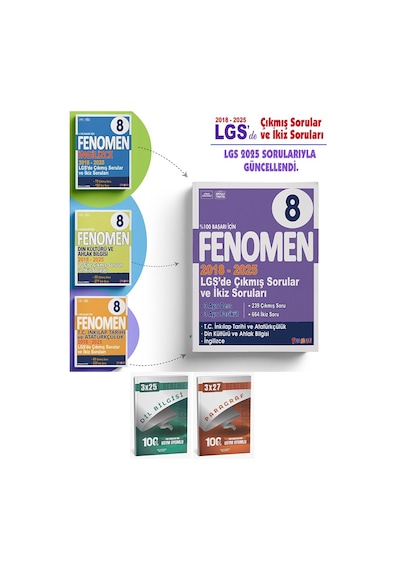 Fenomen Sözel Lgs 2018-2025 Çıkmış Sorular Ve İkiz Sorular Anla Kazan Deneme