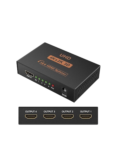 Triline 4K Ultra Hd 3D 4 Port Hdmi Splitter Çoğaltıcı