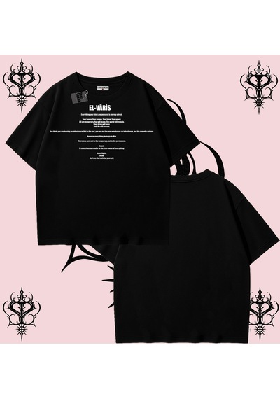 Tarzsokak El-varis İngilizce Rabbimin 99 İsminden El-varis Oversize Unisex Tişört Hakikat Temalı Streetwea Çok Renkli