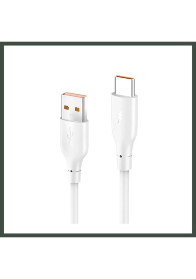 Bezos Konfulon Dc65 Usb To Type-c 1m 3.0a Hızlı Şarj Kablo - Beyaz Nhr