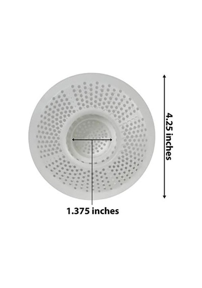 Hairstopper Duş Ve Küvet İçin Duş Tahliye Kapağı, Beyaz, 3&apos Lü Paket Açık Ahşap