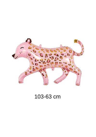 Pembe Panter Folyo Balon 103 63 Cm Safari Ve Hayvan Temalı Parti Süsü