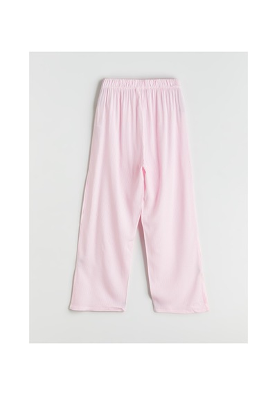 Lcw Dream Pembe V Yaka Çizgili Kadın Pijama Takımı