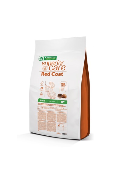 Nature's Protection Superior Care Kızıl/kahverengi Tüylü Köpekler İçin Tahılsız Kuzulu Küçük Irk Köpek Maması 10kg