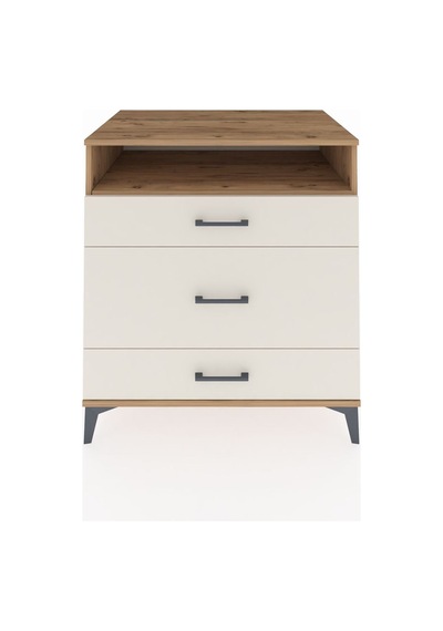 Kronos Şifonyer Tek Raflı 3 Çekmeceli 88x59x96 Çam-aytaşı Çam