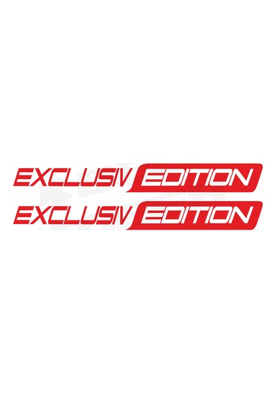 Exclusiv Edition Long Two Color Sticker Kırmızı