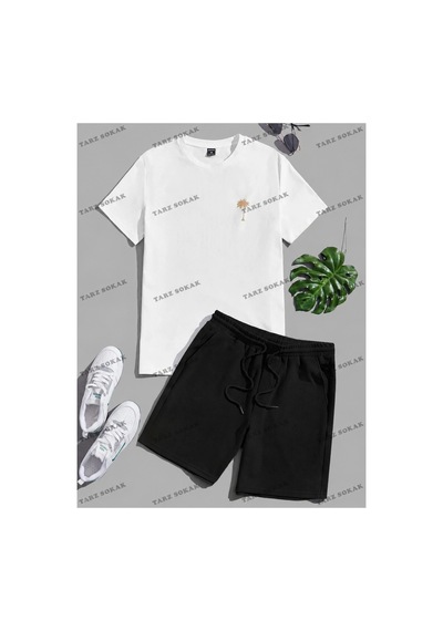 Alt/üst T-shirt Ve Şort Takımı Kod Alt155 Haki