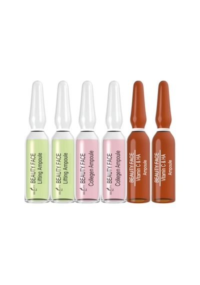 Beauty Face Collagen + Lifting + Vitamin C & Hyaluronic Acid Ampoule Serum 6 x 2 ML