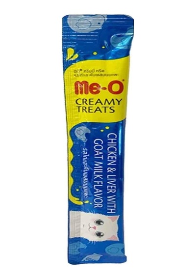 Me-O Tavuklu Ciğerli ve Keçi Sütlü Likit Kedi Ödül Maması 15 G