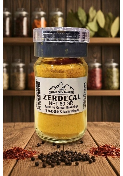 Doğal Öğütülmüş Zerdeçal Tozu 60 Gr