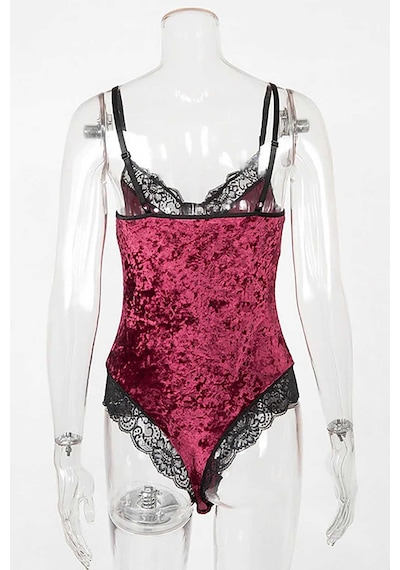 Merry See Kadife Body Gecelik Babydoll Çok Renkli