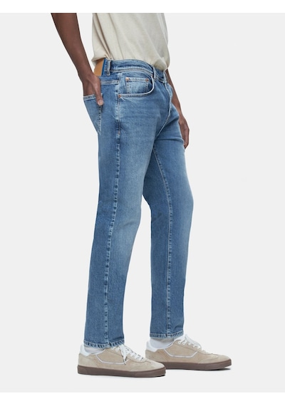 Sawyer 5 Dar Paça Orta Bel Mid Indigo Jean Pantolon Çok Renkli