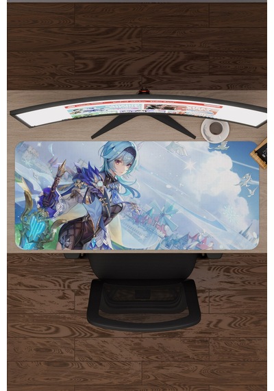 Eula Genshin Impact Anime Gacha V1 - 90x40 Xxl Gaming Mouse Pad Fare Altlığı