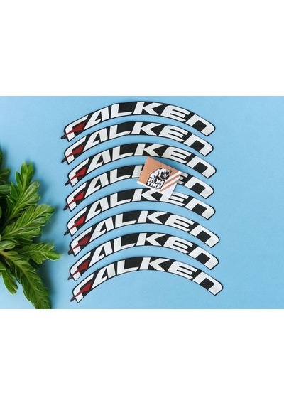 Falken Motorsiklet Ve Otomobil Araç Lastik Yazısı 2.5 Cm 8 Adet Yapıştırıcı Arma Sticker