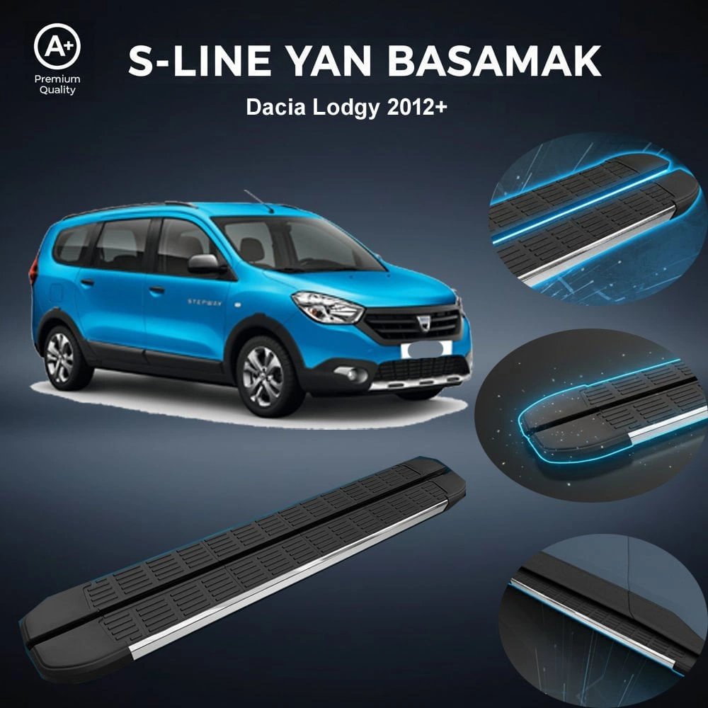 Dacia Lodgy S-line Premium Krom Yan Basamak 2012 Sonrası