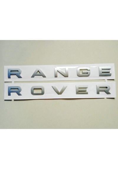 Range Rover Evoque Kaput Ve Bagaj Yazısı Gri Renk