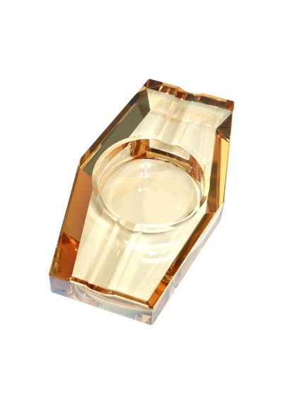 Premiumquality Gold Şeffaf Kristal İkili Puro Küllüğü - Tr9743