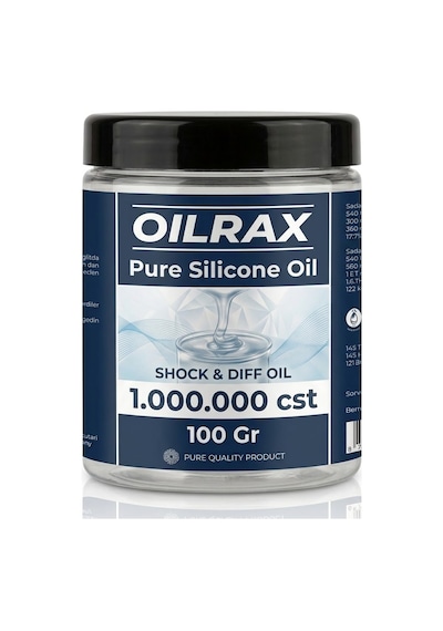 Oilrax Pure Silicone Oil 1.000.000 Cst - Shock & Diff Oil 100 Gr