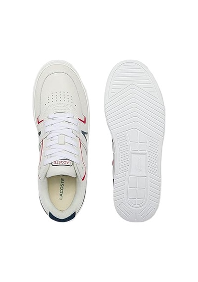 Lacoste L001 1 Sma Leather Mens Sneaker Hakiki Deri Erkek Günlük Spor Ayakkabı Krem Krem