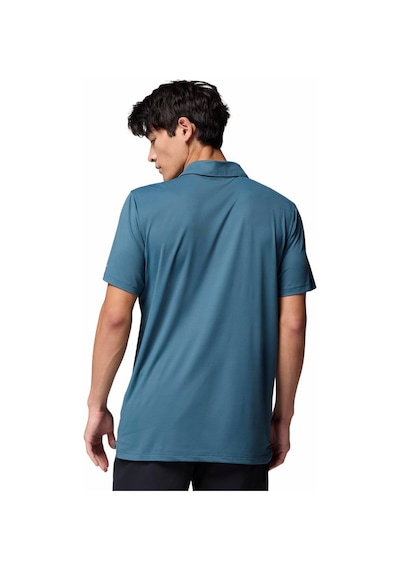 Columbia Tech Trail Utility Erkek Kısa Kollu Polo Tişört-9321 Mavi