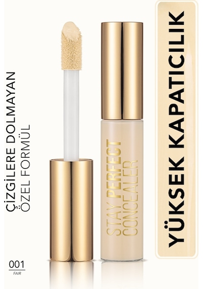 Flormar Doğal Bitişli Kapatıcı (SOĞUK ALT TON) - Stay Perfect Concealer - 001 Fair - 8682536037419