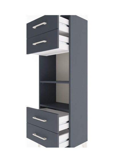 Arges Dolap 2 Raflı 4 Çekmeceli 44x30x134 Antrasit-antrasit Antrasit Arges Dolap 2 Raflı 4 Çekmeceli 44x30x134 Antrasit-antrasit Antrasit