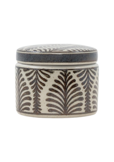 Yargıcı Yaprak Desenli Seramik Kutu 12x10 Cm 26ynha1105m St